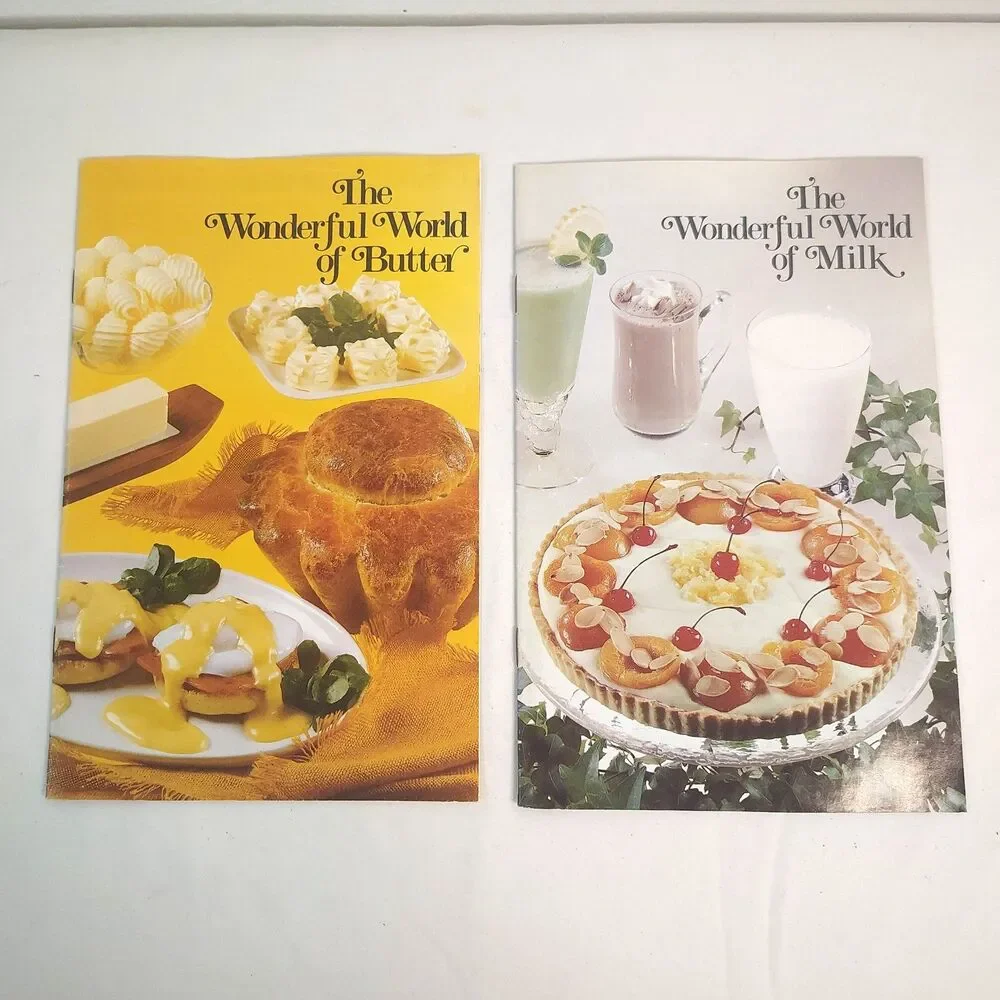 Vintage Dairy Recipe Booklet Lot American Dairy Association Mid Century
